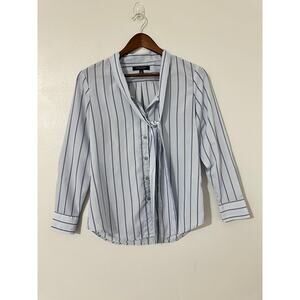 Banana Republic Dillion Top Blouse Tie Front sz XS Petite